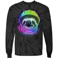 Sloth Spaceman Tie-Dye Long Sleeve Shirt