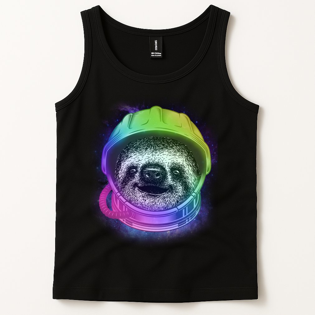 Sloth Spaceman Tank Top