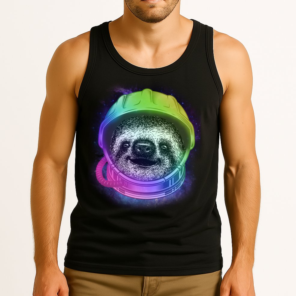 Sloth Spaceman Tank Top