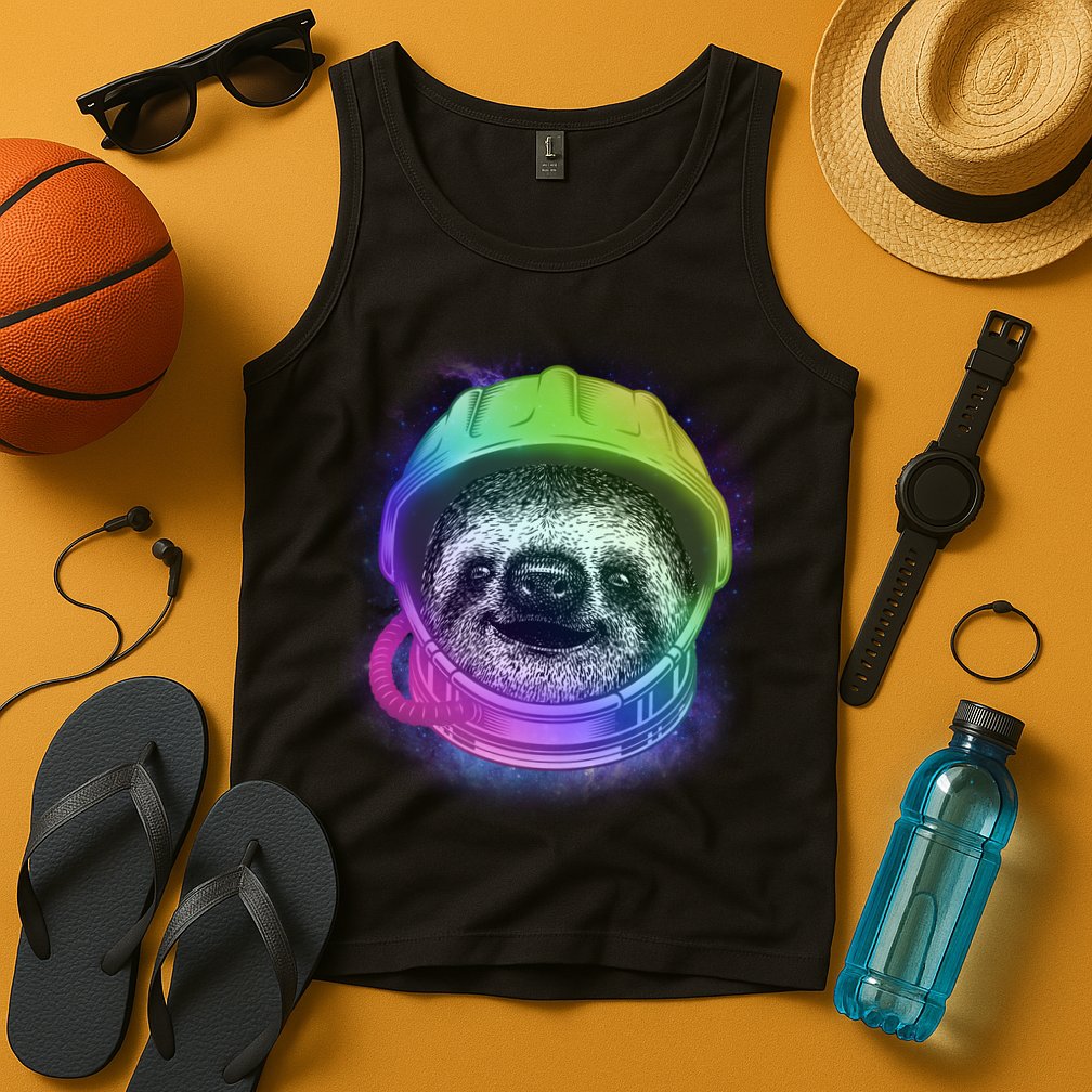 Sloth Spaceman Tank Top