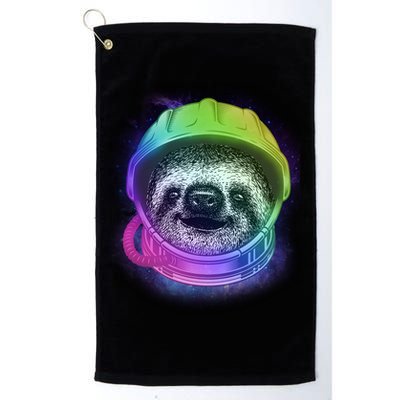 Sloth Spaceman Golf Towel