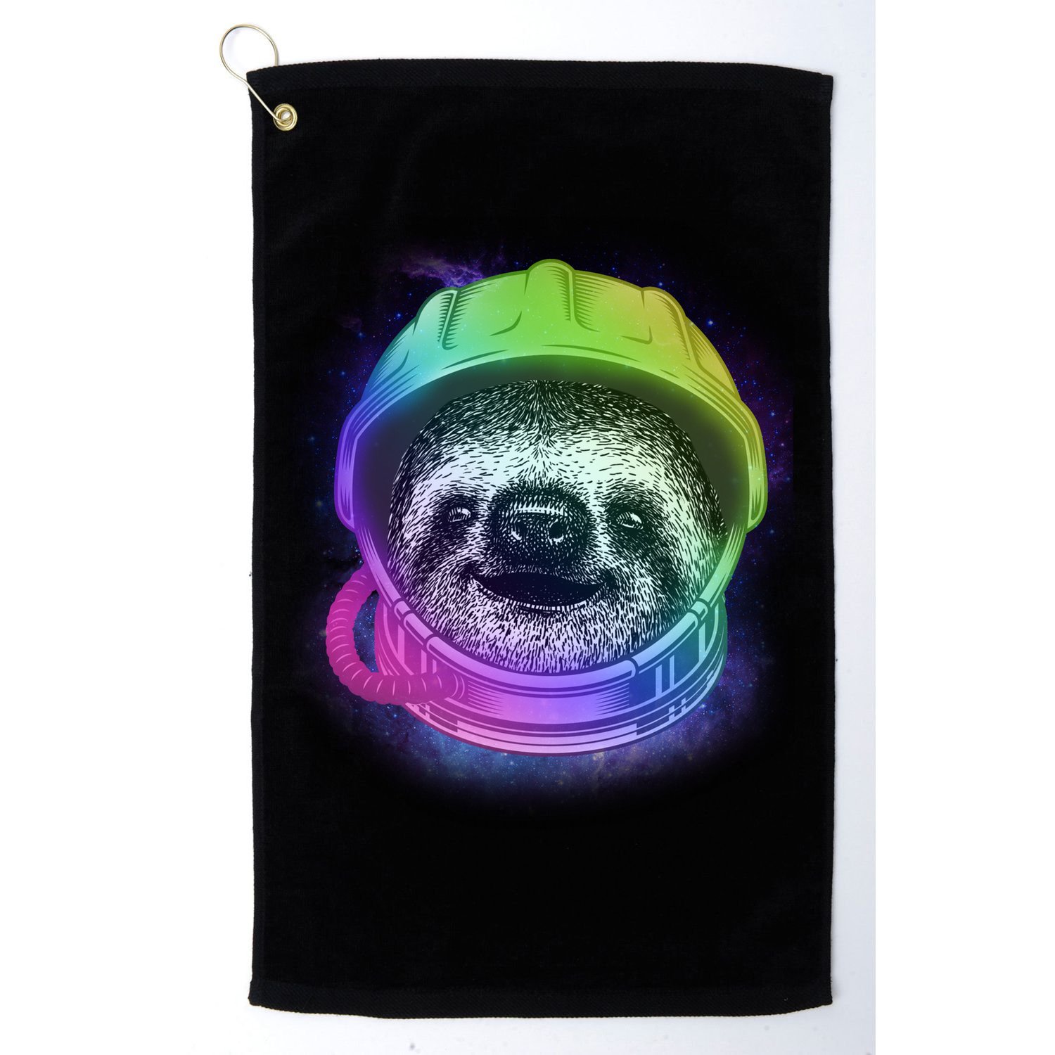 Sloth Spaceman Golf Towel