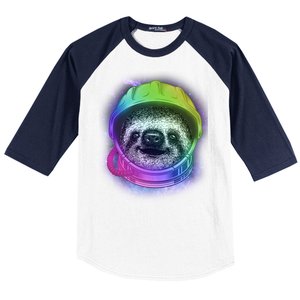 Sloth Spaceman Baseball Sleeve Shirt