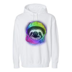 Sloth Spaceman Garment-Dyed Fleece Hoodie