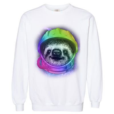 Sloth Spaceman Garment-Dyed Sweatshirt