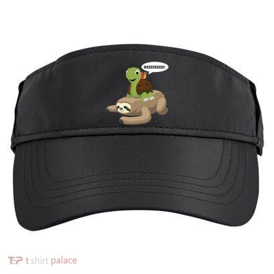 Sloth Turtle Snail Piggyback Adult Drive Performance Visor