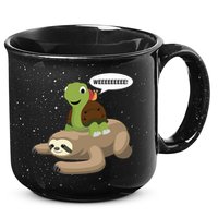 Sloth Turtle Snail Piggyback 15oz Campfire Ceramic Mug