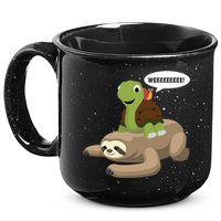 Sloth Turtle Snail Piggyback 15oz Campfire Ceramic Mug