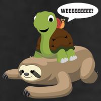 Sloth Turtle Snail Piggyback Microfiber Hand Towel
