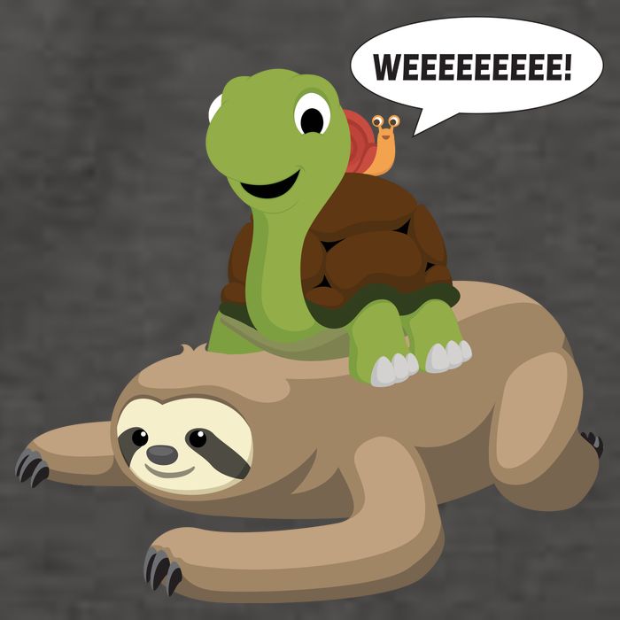 Sloth Turtle Snail Piggyback Vector Backpack
