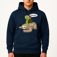 Sloth Turtle Snail Piggyback Hoodie