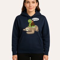 Sloth Turtle Snail Piggyback Hoodie