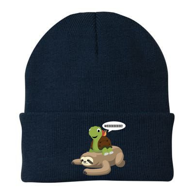 Sloth Turtle Snail Piggyback Beanie
