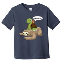 Sloth Turtle Snail Piggyback Toddler T-Shirt