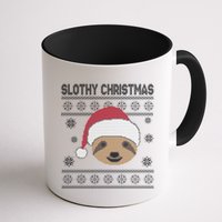 Slothy Christmas Ugly Sweater Mug