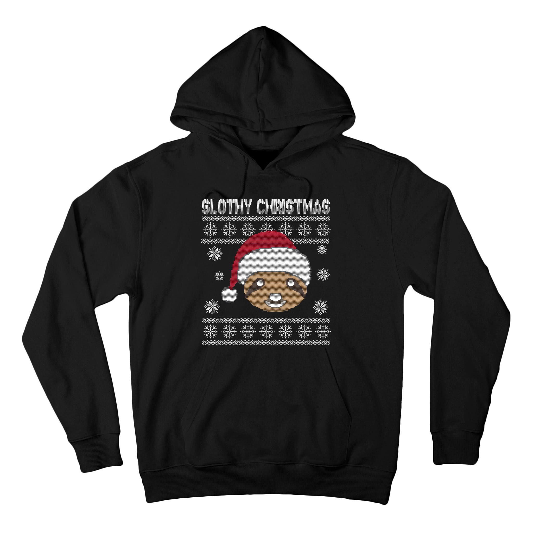 Slothy Christmas Ugly Sweater Tall Hoodie