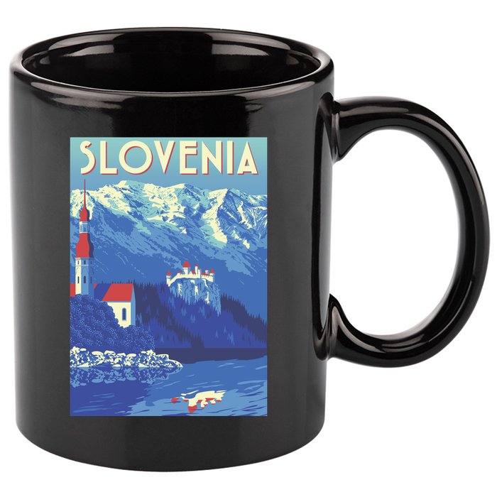 Slovenia Poster 11oz C Handle Ceramic Mug