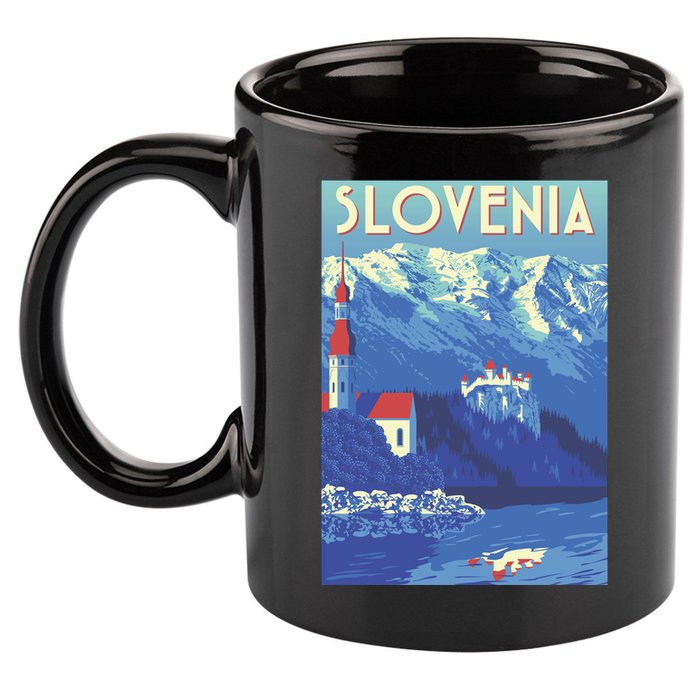 Slovenia Poster 11oz C Handle Ceramic Mug