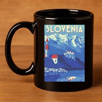 Slovenia Poster 11oz C Handle Ceramic Mug