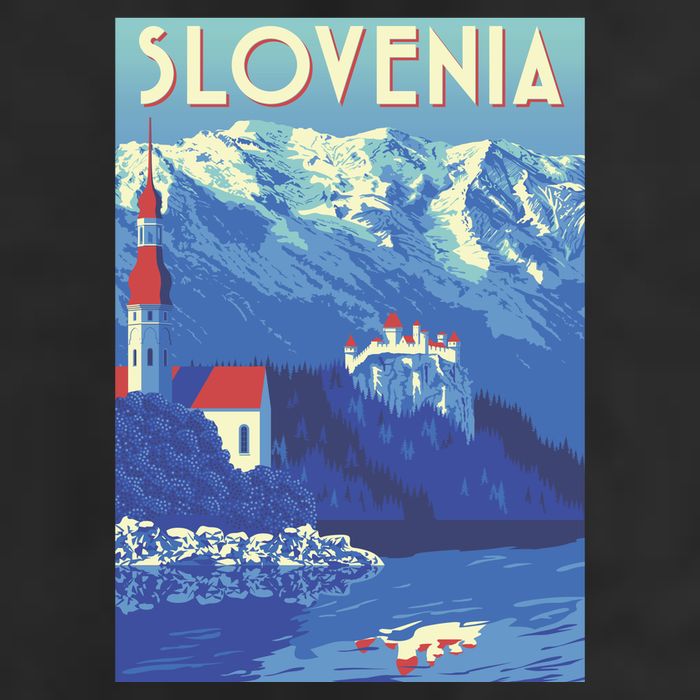 Slovenia Poster 11oz C Handle Ceramic Mug