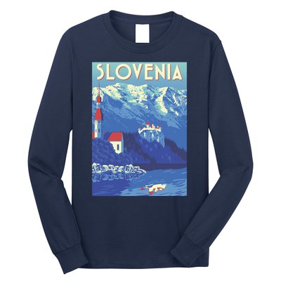 Slovenia Poster Long Sleeve Shirt