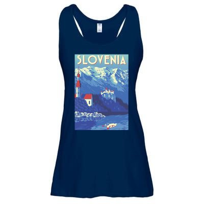 Slovenia Poster Ladies Essential Flowy Tank