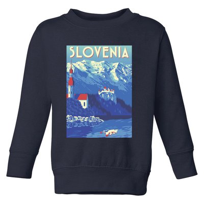 Slovenia Poster Toddler Sweatshirt