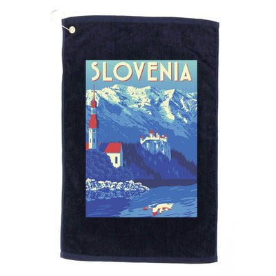 Slovenia Poster Golf Towel