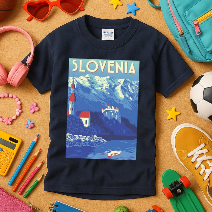Slovenia Poster Kids T-Shirt