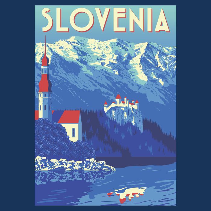 Slovenia Poster Kids T-Shirt
