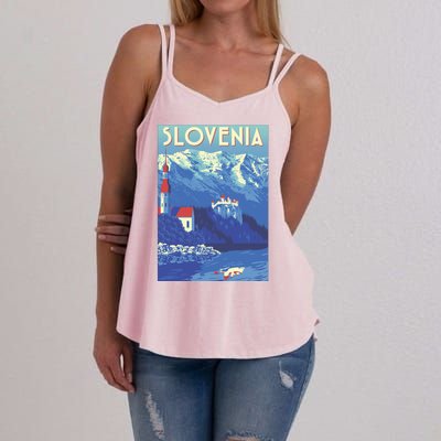 Slovenia Poster Women's Strappy Tank