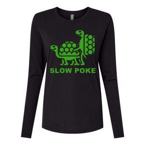 Slow Poke Funny Turtle Womens Cotton Relaxed Long Sleeve T-Shirt