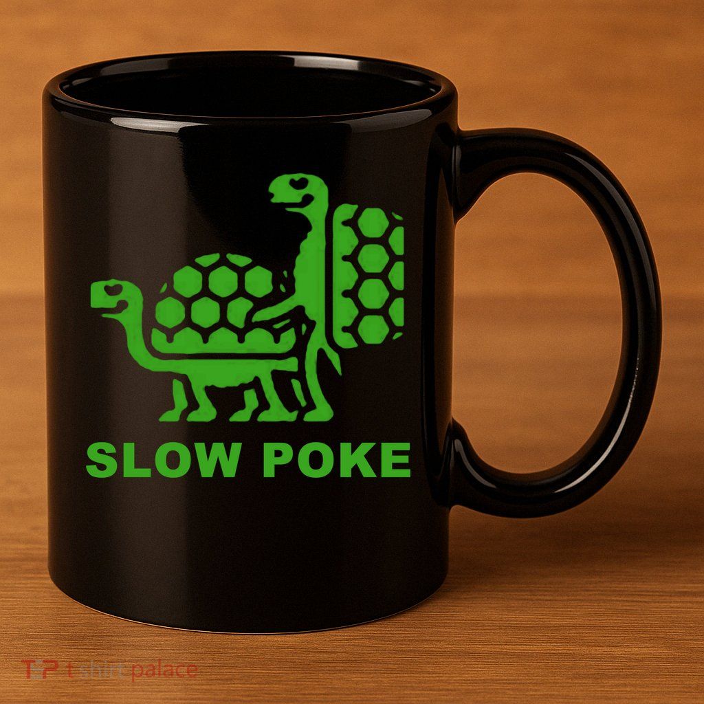 Slow Poke Funny Turtle 11oz C Handle Ceramic Mug