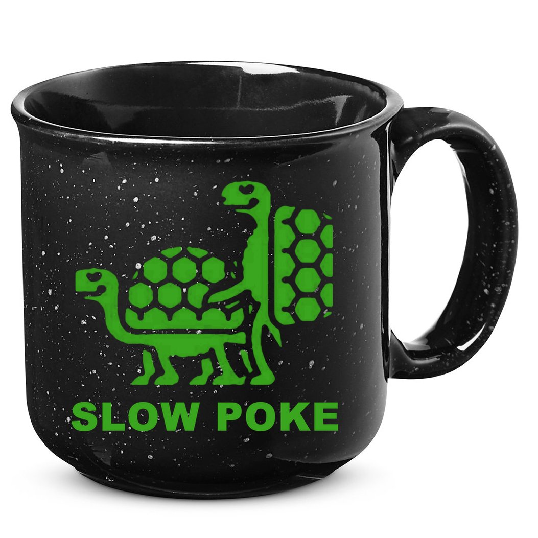 Slow Poke Funny Turtle 15oz Campfire Ceramic Mug
