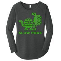 Slow Poke Funny Turtle Women's Perfect Tri Tunic Long Sleeve Shirt