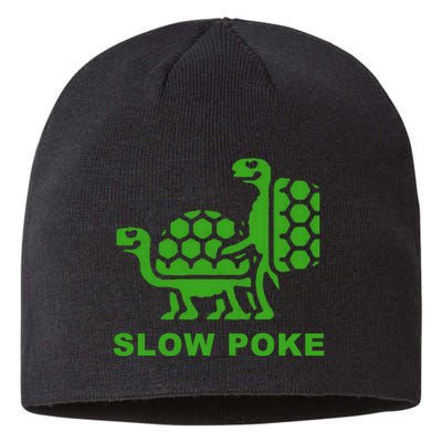 Slow Poke Funny Turtle Sustainable Beanie