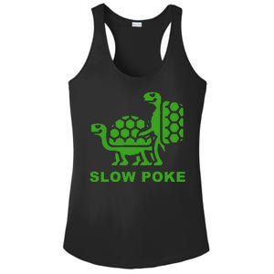 Slow Poke Funny Turtle Ladies PosiCharge Competitor Racerback Tank