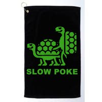 Slow Poke Funny Turtle Golf Towel