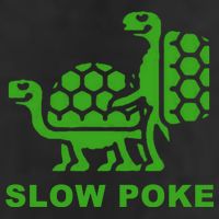 Slow Poke Funny Turtle Golf Towel