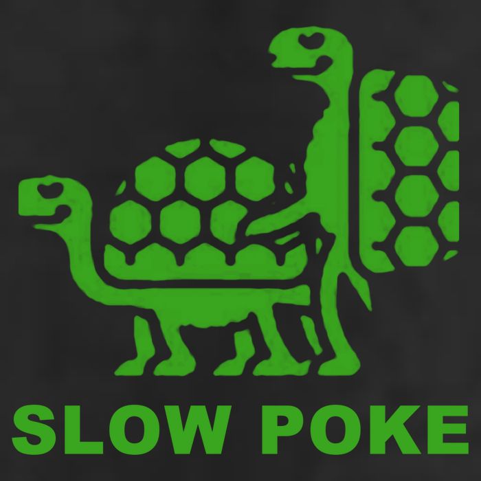 Slow Poke Funny Turtle Golf Towel