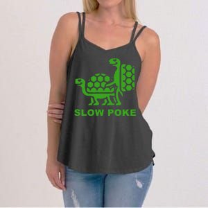 Slow Poke Funny Turtle Women's Strappy Tank