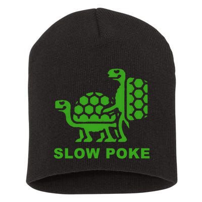 Slow Poke Funny Turtle Short Acrylic Beanie