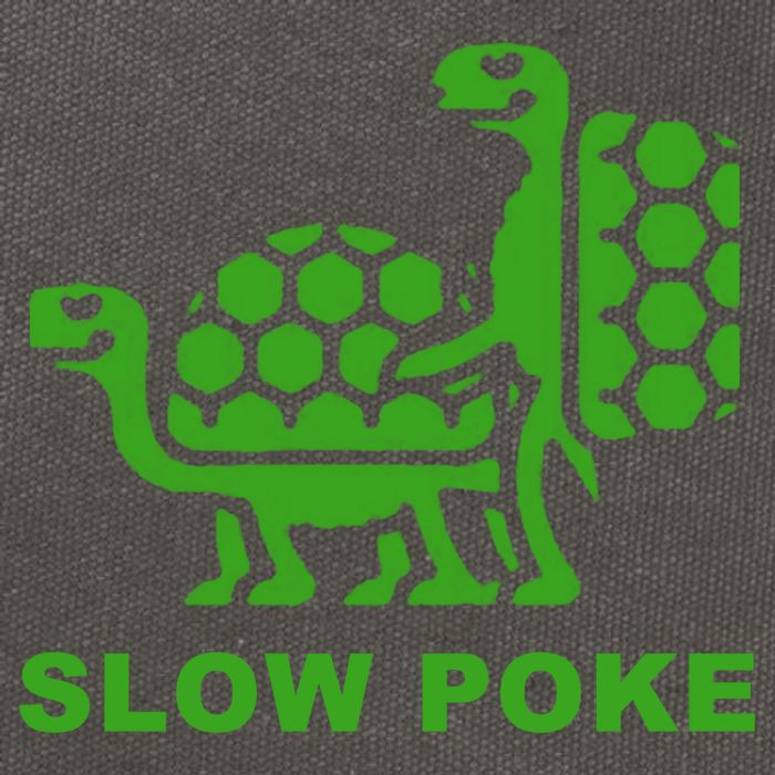 Slow Poke Funny Turtle Cotton Canvas Backpack