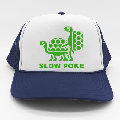 Slow Poke Funny Turtle Trucker Hat