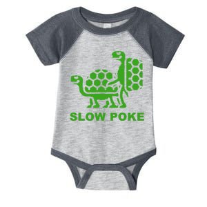 Slow Poke Funny Turtle Infant Baby Jersey Bodysuit