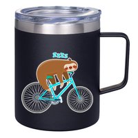 Slow Rider Funny Sloth 12oz Stainless Steel Coffee Mug