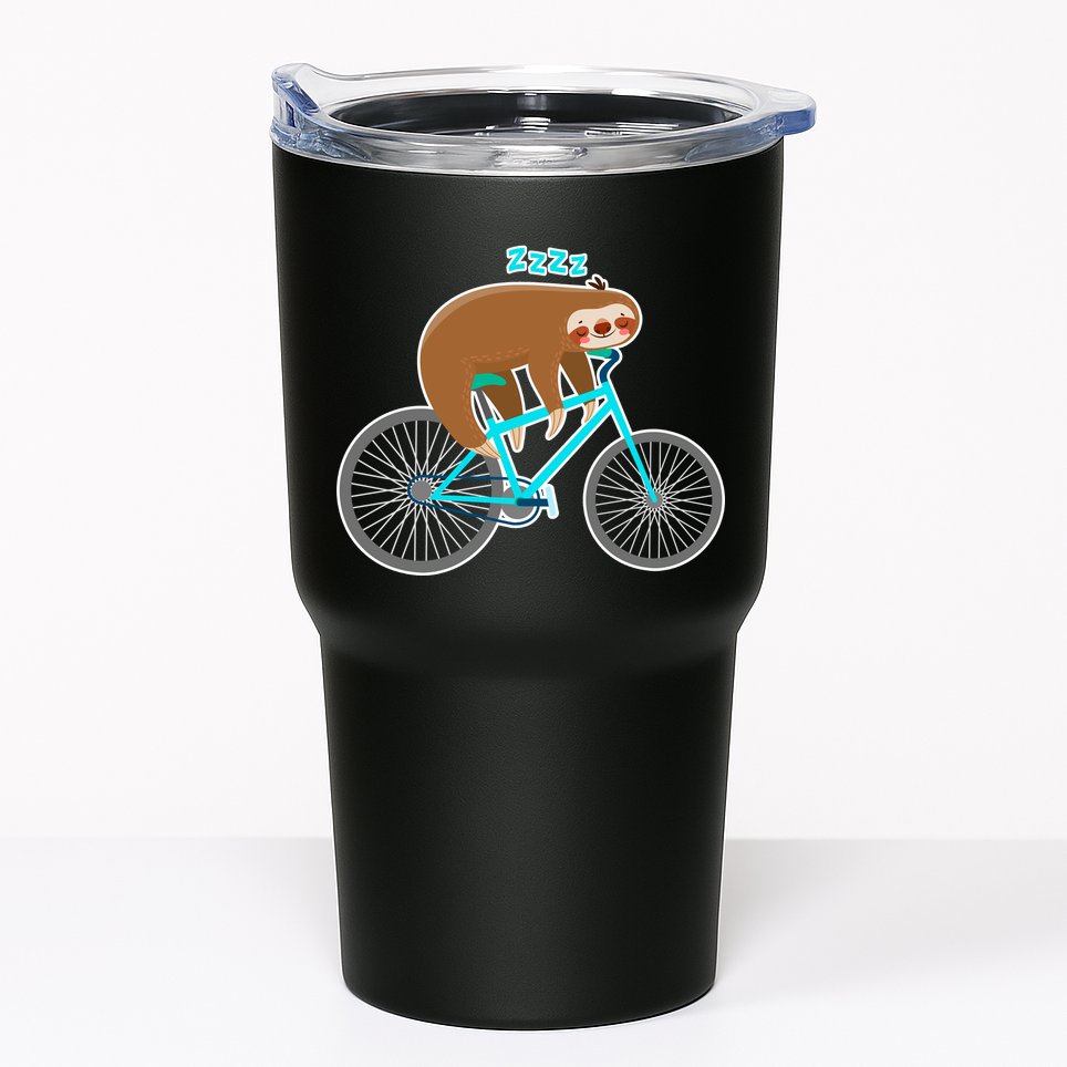 Slow Rider Funny Sloth Tumbler