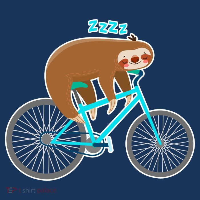 Slow Rider Funny Sloth 7-Panel Snapback Hat