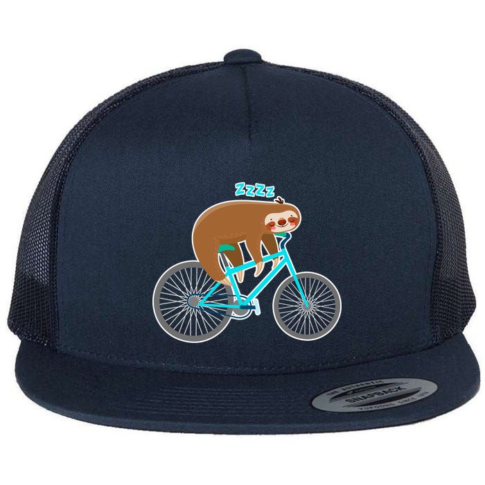 Slow Rider Funny Sloth Flatbill Hat
