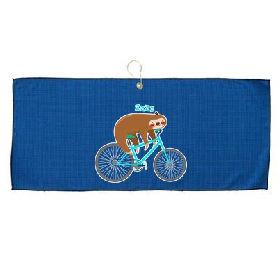 Slow Rider Funny Sloth Large Microfiber Waffle Golf Towel
